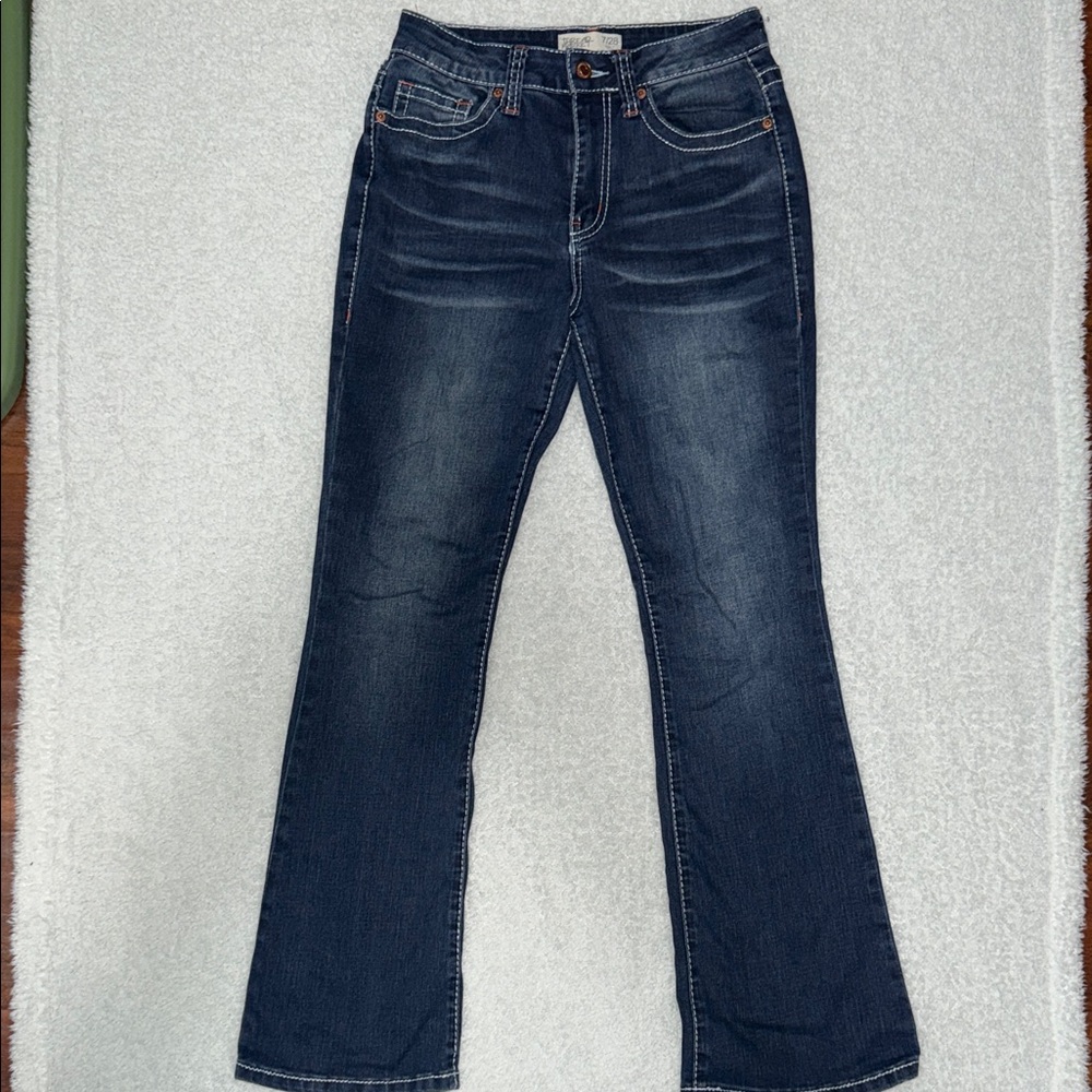 Dark Blue Flare Jeans for Women